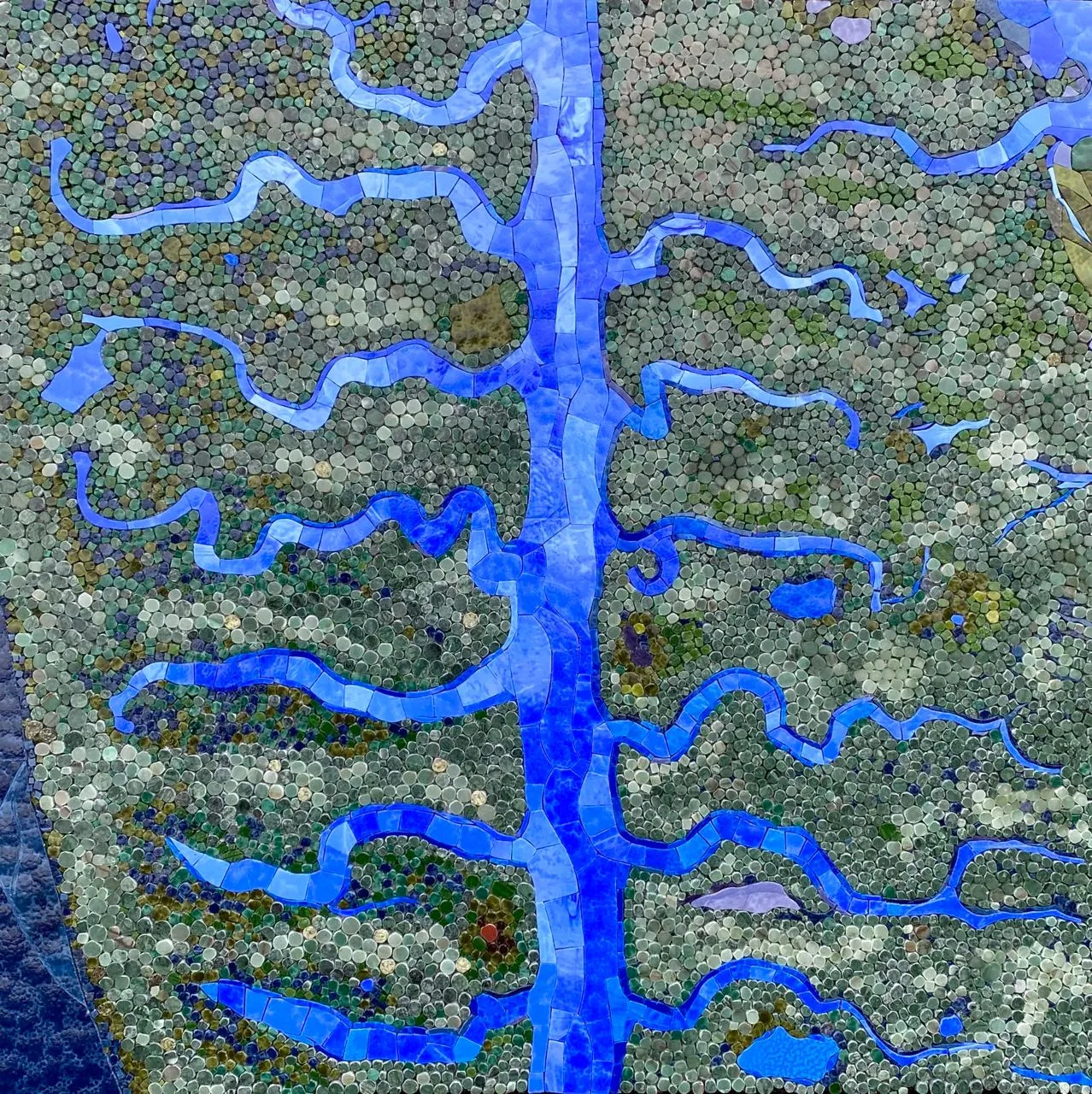 Estuary of Betanzos mosaic by Nata Malysheva