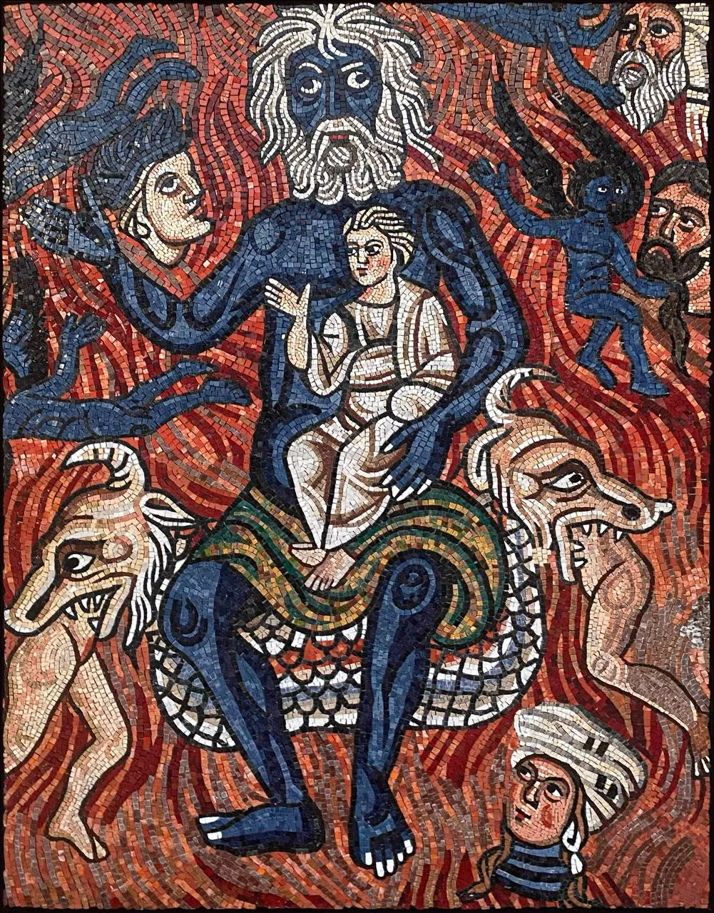 Last Judgement mosaic by Nata Malysheva