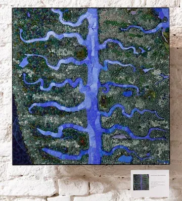 Estuary of Betanzos mosaic by Nata Malysheva, image 1