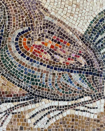 Rooster and Hen mosaic by Nata Malysheva, image 2