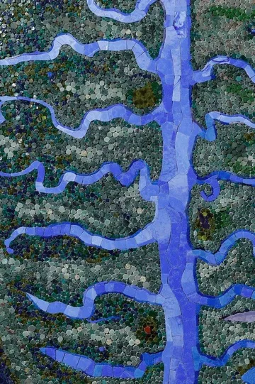 Estuary of Betanzos mosaic by Nata Malysheva, image 2