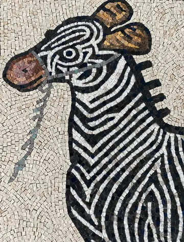 Zebra mosaic by Nata Malysheva, image 2