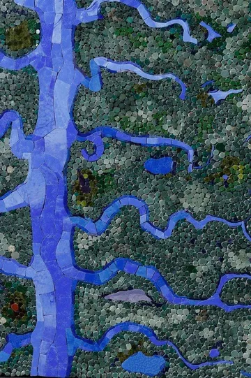 Estuary of Betanzos mosaic by Nata Malysheva, image 4