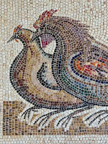 Rooster and Hen mosaic by Nata Malysheva, image 6